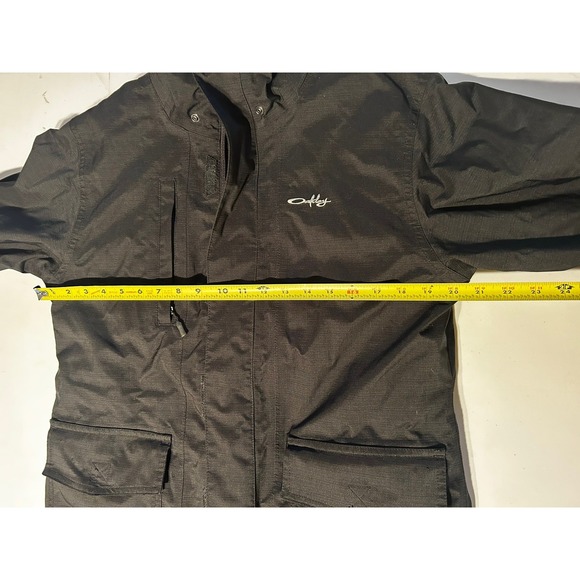 Oakley Ski Jacket Womens Sz small Black Baggy Fit 3 In 1 Fleece Lined Snowboard - Picture 11 of 16